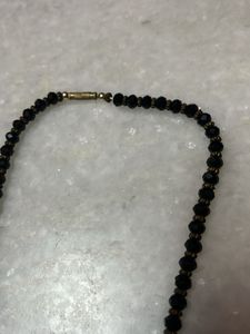 Elegant Black Beaded Necklace
