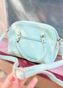 Mint Bow Accent Sling Bag