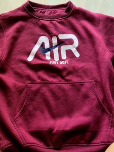Bundle: Grey Hoodie &amp; Red Air Sweatshirt