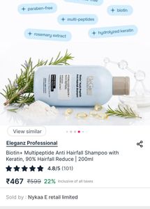 Combo 2 EleGanz Professional Anti-Hairfall Shampoo