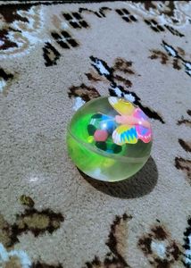 Sparkly Ball Toy with Butterfly Inside