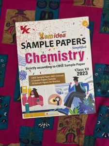 Xam idea Chemistry Sample Papers Class XII 2023