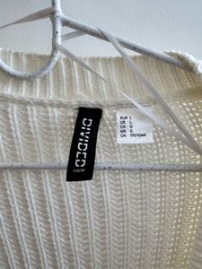 H&amp;M - Cream Knit Cropped Cardigan