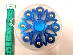 Blue Fidget Spinner with cover box - 9cm diameter