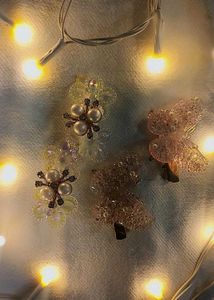 Sparkly Butterfly Hair Clips