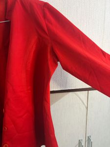 Chic Red Blazer