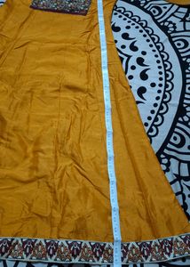 Janasya Mustard Anarkali Kurti