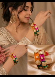 Designer Stone Work Bangles Set | Multicolor