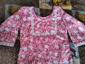 Pink Short Kurti