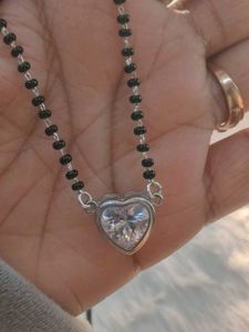 92.5Heart Pendant Mangalsutra Necklace