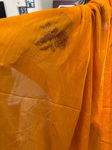 Elegant Orange Saree