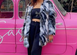 Faux Fur Long Coat