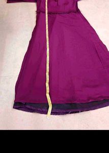 Elegant Purple Anarkali Dress