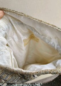 Silver sequins Potli Bag