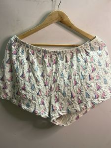 Cute Sailboat Print Pajama Shorts