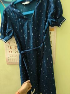 BLUE SINGLE PIECE DRESS