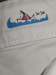 white denim jeans