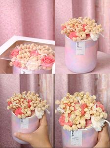 Decorative Floral Scented Candle