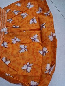 Orange Baby Girl's Outfit