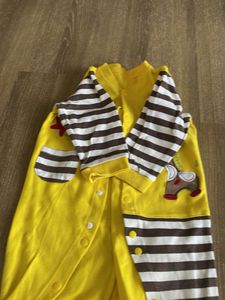 Adorable Yellow Giraffe Baby Romper
