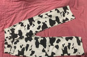 Cow Print Jeans