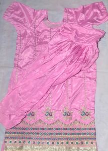 Designer Pink Silk suit