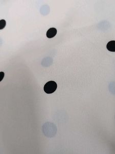 Chic Polka Dot Bow Top