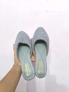 Stylish Grey Jutti Style Flats