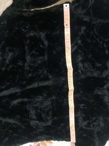 Elegant Black Faux Fur Stole