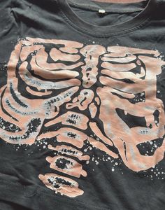 Skeleton Ribcage Crop Top