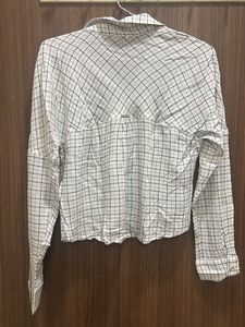 Checked Shirt with Sleeve Detail