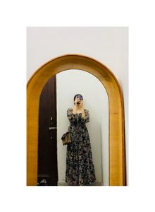 Boho Floral Midi Dress