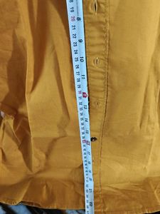 U.S. Polo Assn. Boy'sChinese collar Mustard Shirt(