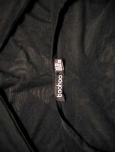 Boohoo Sheer  Mesh Crop Top