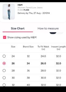 H&amp;M Women Y2k Flared Low Jeans