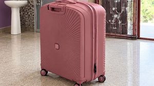 Stylish Pink Travel Suitcase