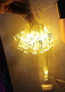 photo clips With String Lights...