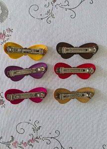 Set of 6 Bow Hair Clips
