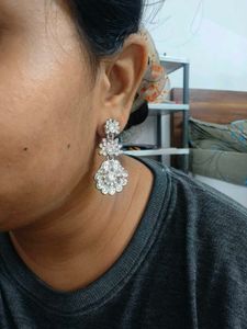 Sparkling Stone Earrings &amp; Tikka Set