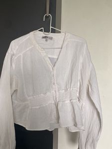 White Long Sleeve Blouse