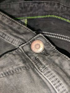 Men's Grey Washed Slim-Fit Jeans | Size 38