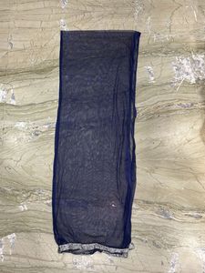 Elegant Blue Net Embellished Kameez