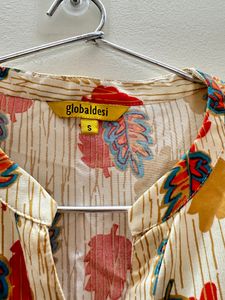 Global desi Orange Kurta Set