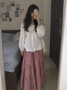 combo🔥Chic Tiered Skirt & Puff Sleeve Top Set