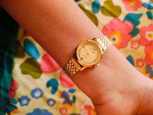 Gold Plated Titan Sonata Women's Metal Watch ⌚