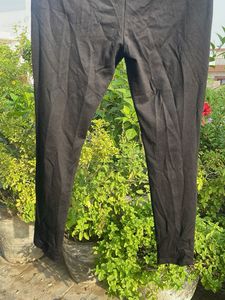 Black Joggers with Zipper Detail