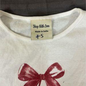 Cherry Print Cropped Tee🍒