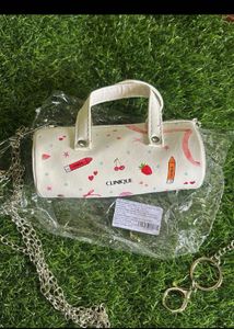 Clinique Mini Duffle  Bag With Chain