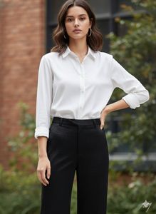 Black Cropped Wide-Leg Pants