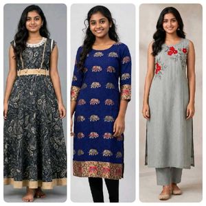Combo- 3  Beautiful Kurtis